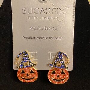BaubleBar Sugarfix Witch Hat Pumpkin Earrings